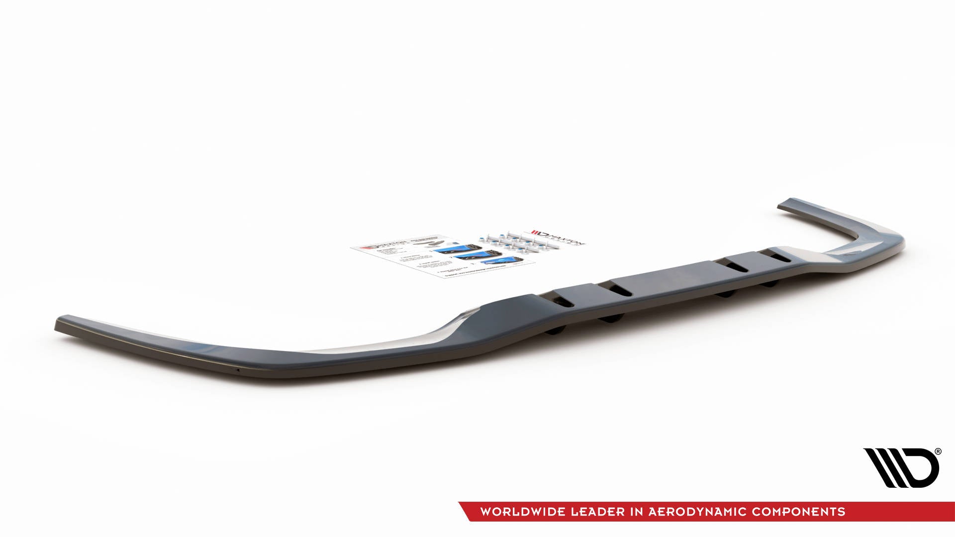 Mittlerer Diffusor Heck Ansatz DTM Look für V.1 Mercedes A 35 AMG Limousine V177 Carbon Look