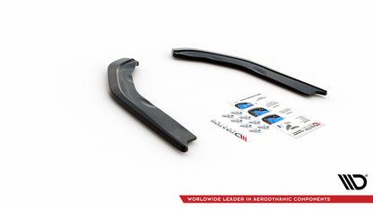 Heck Ansatz Flaps Diffusor V.1 für BMW M3 G80 schwarz Hochglanz