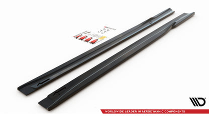 Seitenschweller Ansatz für Hyundai I40 Mk1 schwarz matt