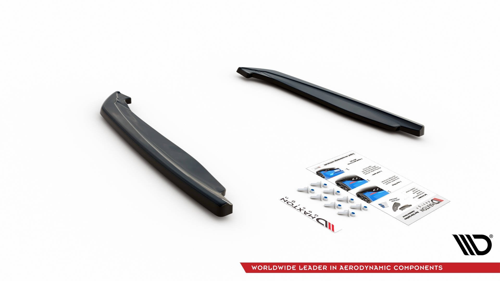 Heck Ansatz Flaps Diffusor V.2 für BMW M8 Gran Coupe F93 Carbon Look