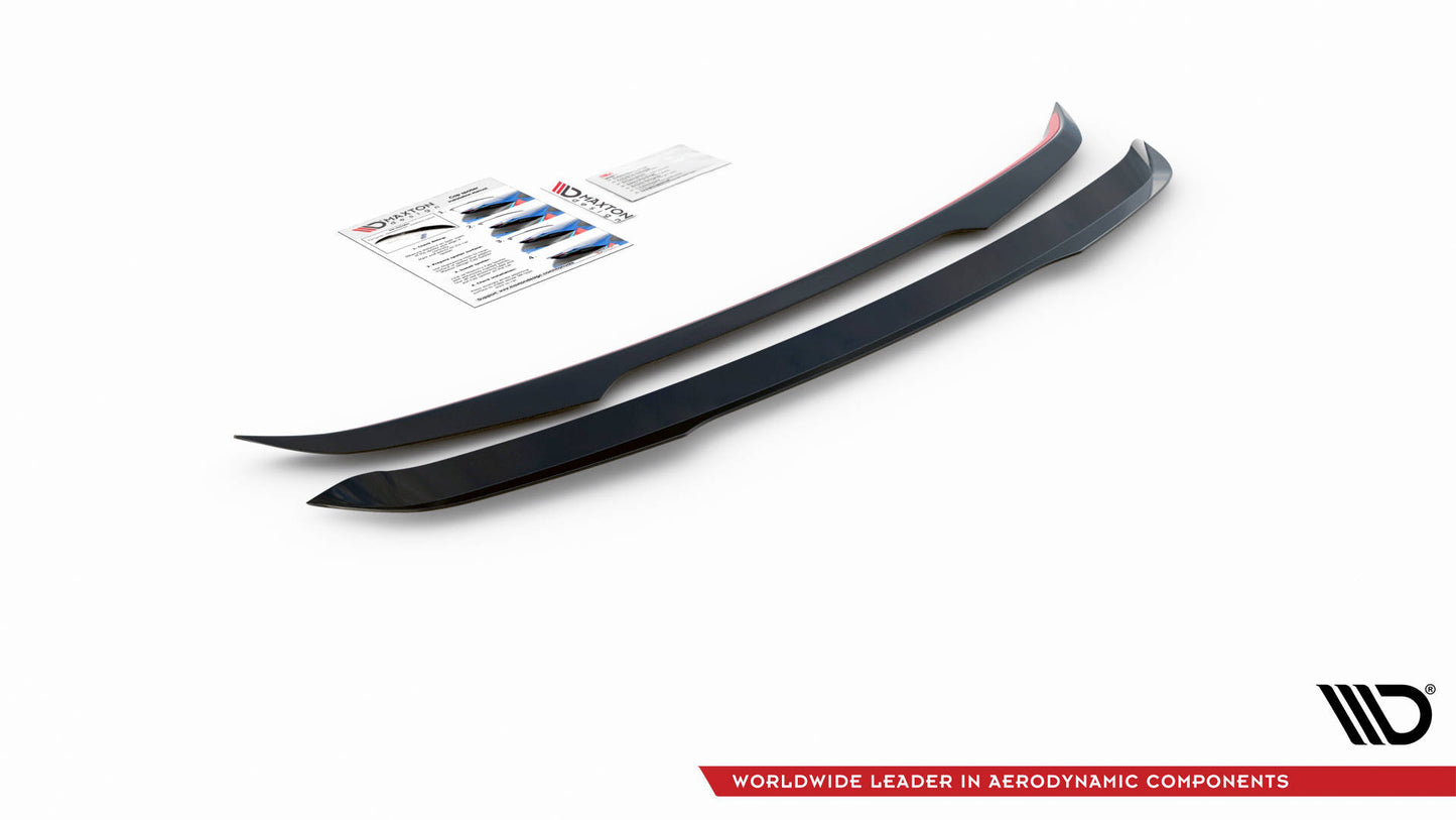 Spoiler CAP für Audi Q3 8U Facelift schwarz Hochglanz