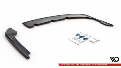 Heck Ansatz Flaps Diffusor für Kia Optima Mk4 schwarz Hochglanz