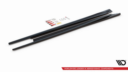 Seitenschweller Ansatz für Opel Astra GTC OPC-Line J schwarz matt