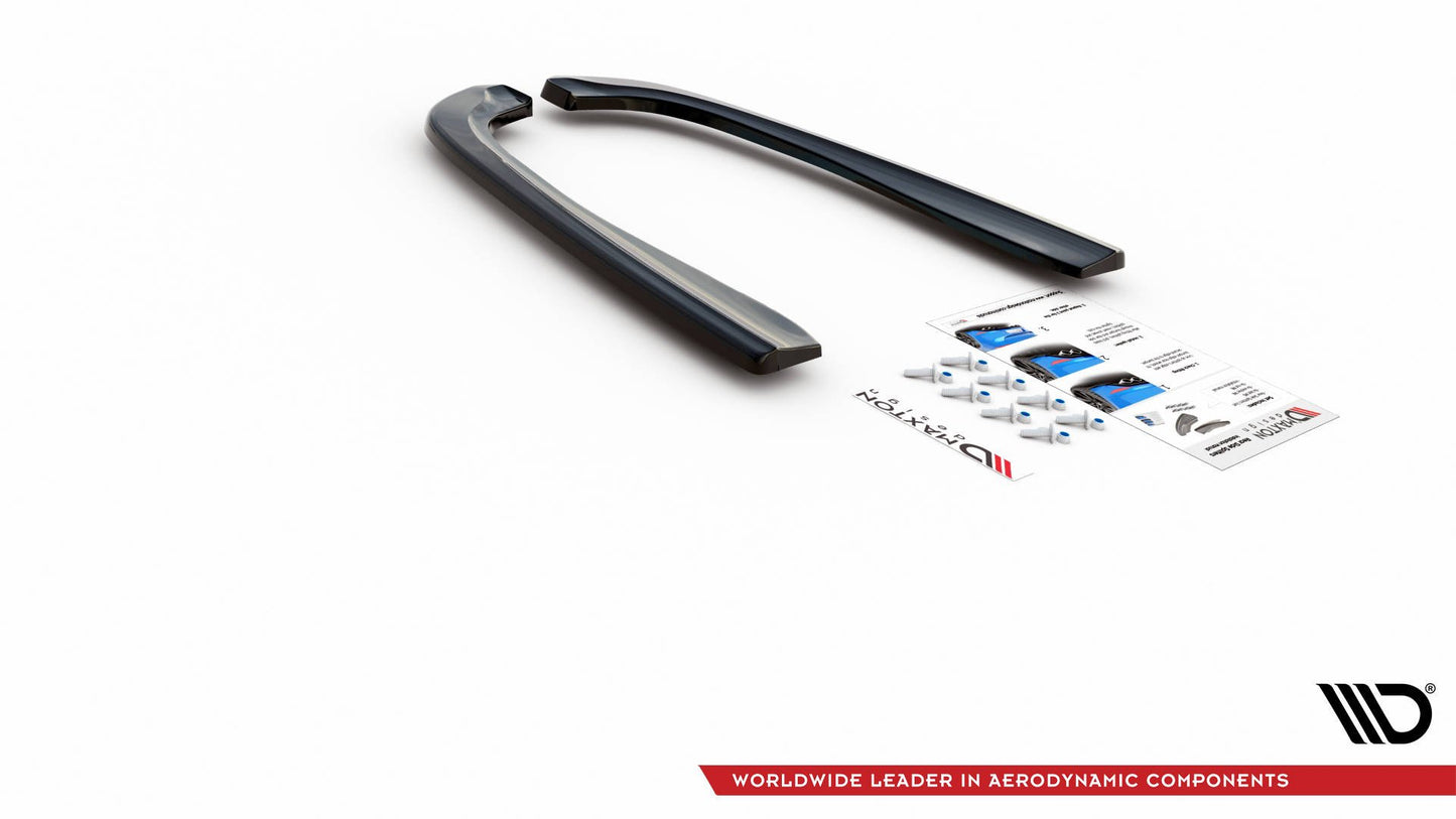 Heck Ansatz Flaps Diffusor für BMW M5 E39 schwarz Hochglanz