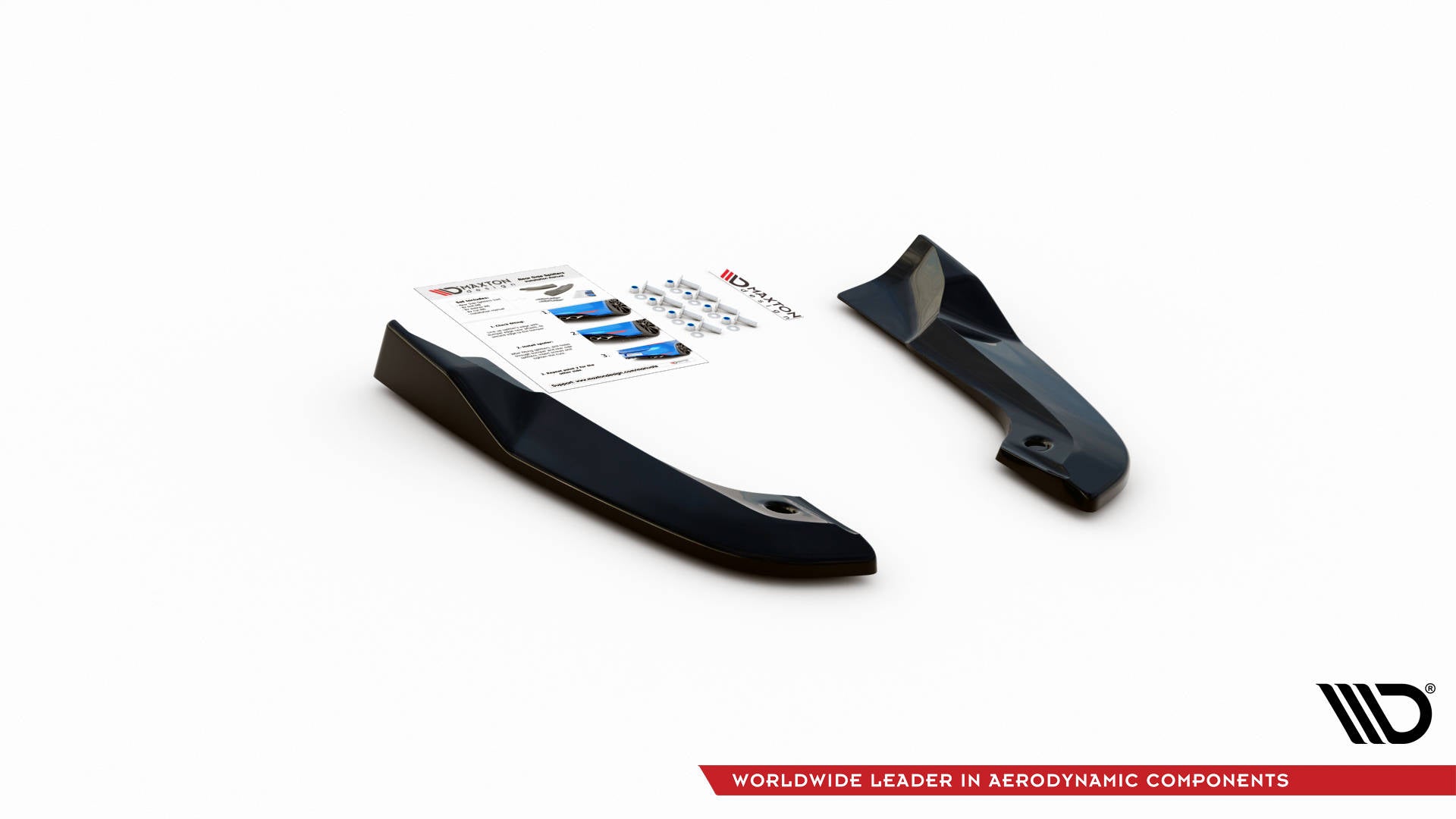 Heck Ansatz Flaps Diffusor für Dodge Challenger SRT Hellcat Mk3 schwarz matt