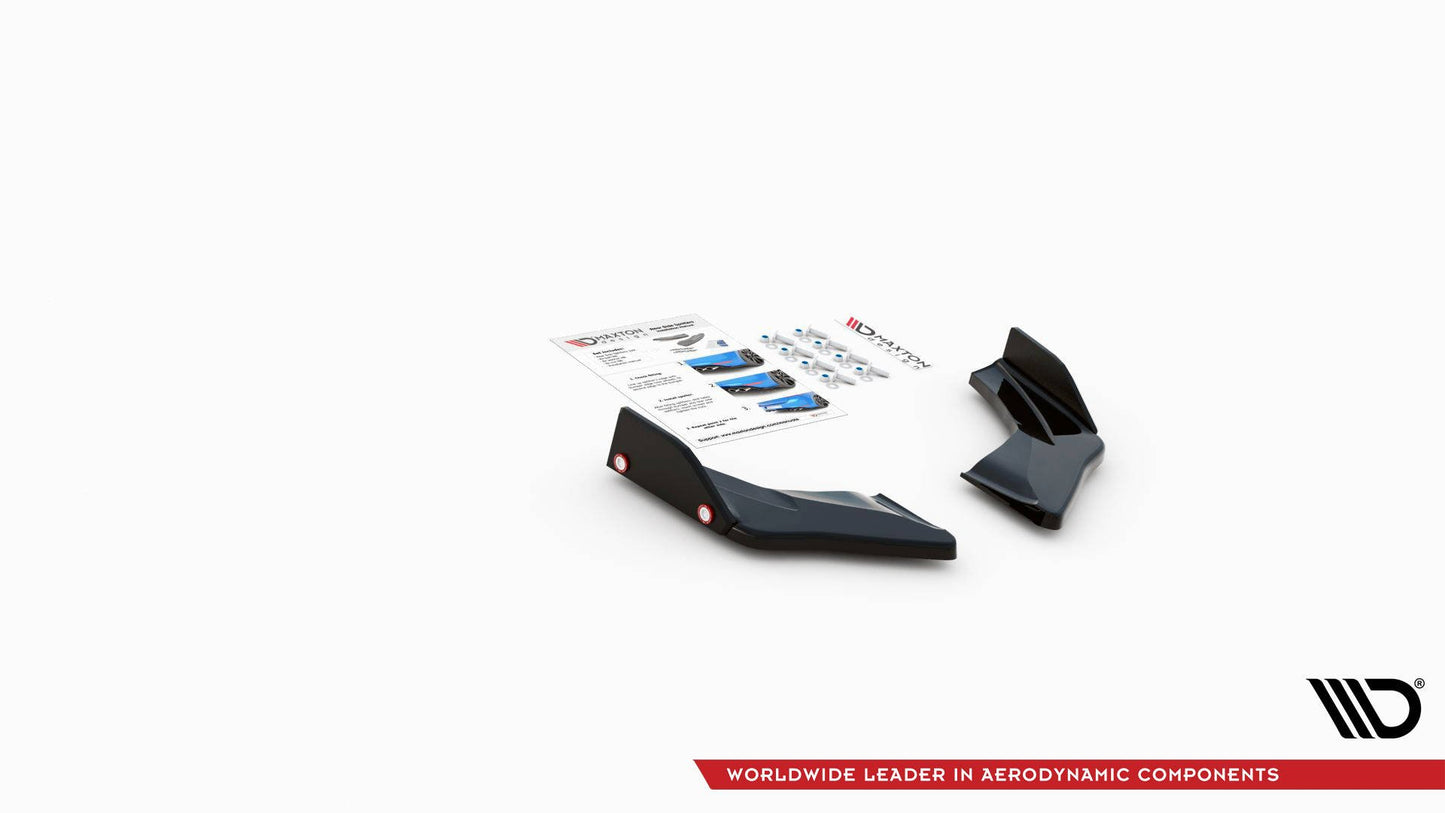 Heck Ansatz Flaps Diffusor V.2 für Volkswagen Golf 8 GTI Clubsport schwarz matt