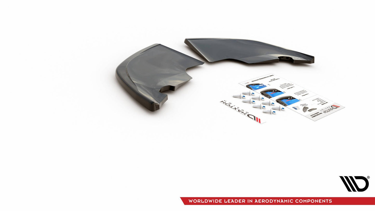 Heck Ansatz Flaps Diffusor für Skoda Kamiq schwarz matt