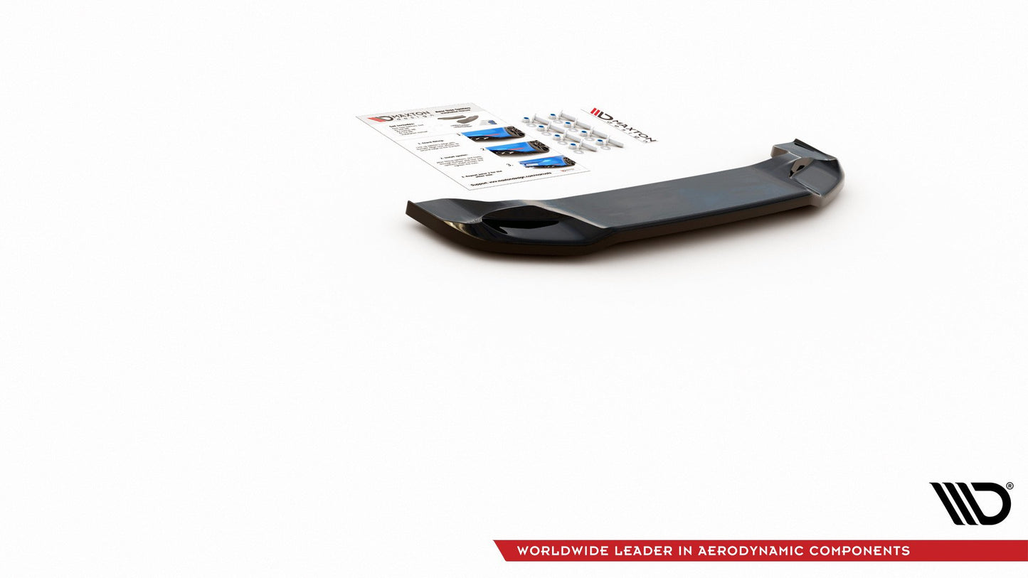 Mittlerer Diffusor Heck Ansatz für Fiat 124 Spider Abarth schwarz matt