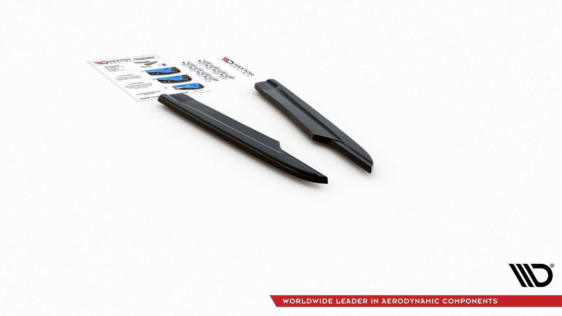 Heck Ansatz Flaps Diffusor V.2 für Skoda Octavia RS Mk3/Mk3 FL Hatchback/Kombi  Carbon Look