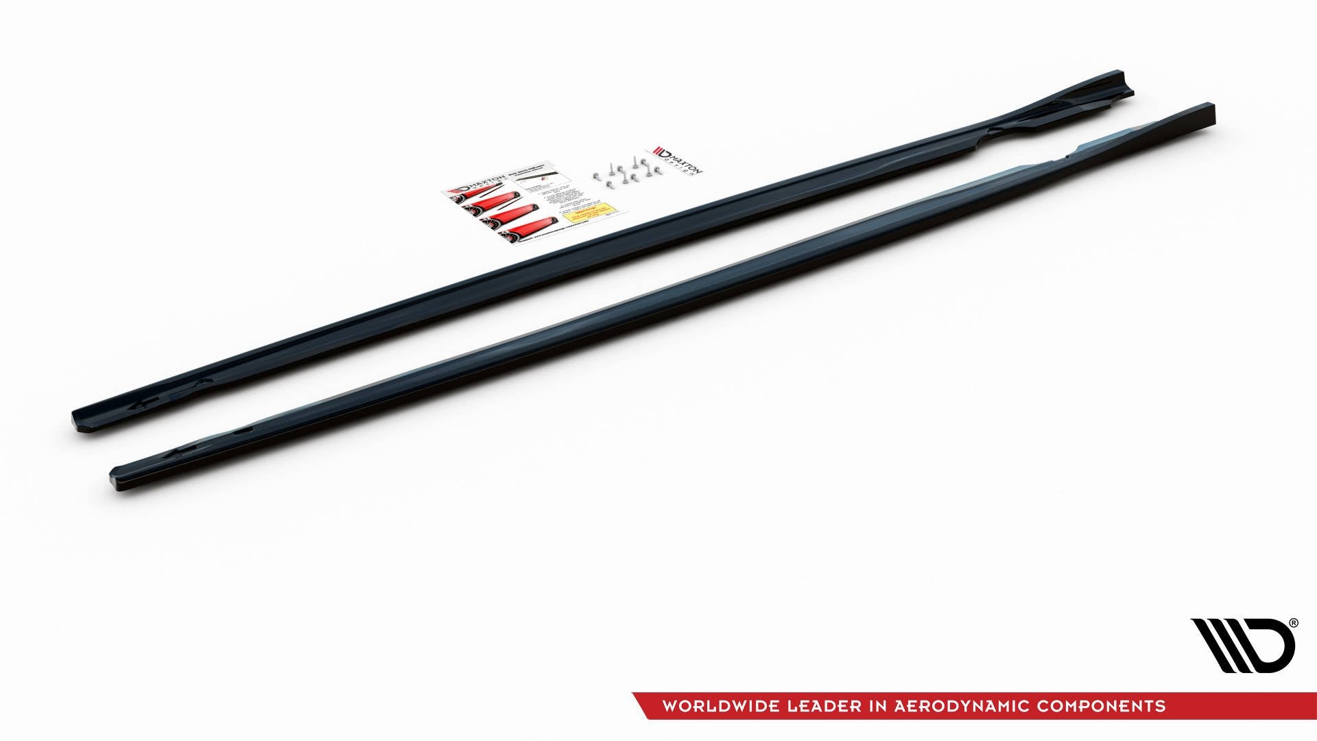 Seitenschweller Ansatz für V.2 für Volkswagen Golf R Mk8 schwarz matt