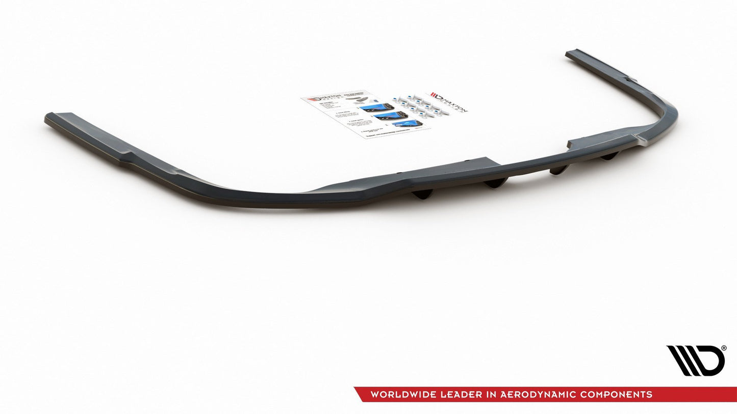 Mittlerer Diffusor Heck Ansatz DTM Look für Audi A6 S-Line Avant C8 Carbon Look