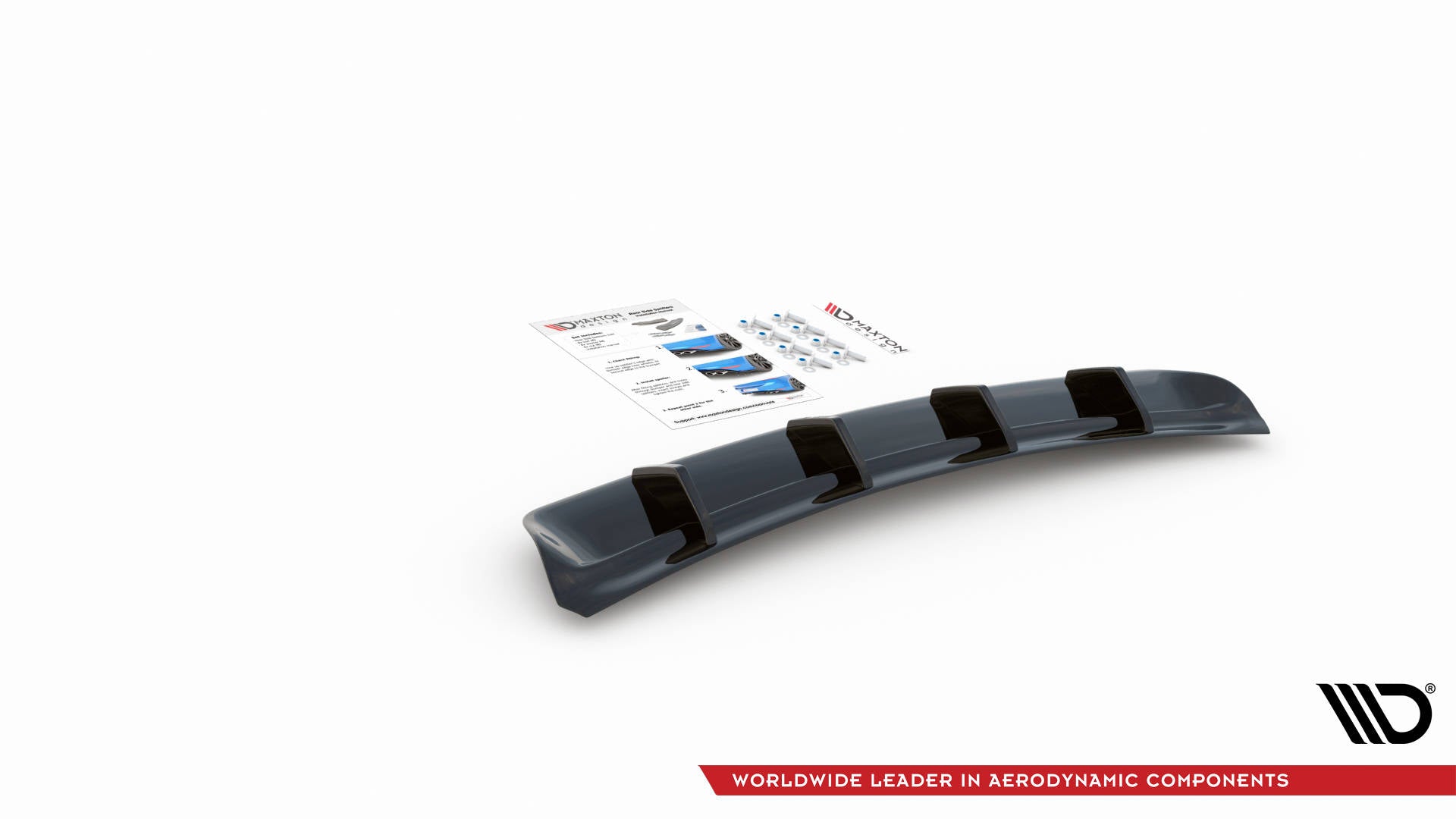Diffusor Heck Ansatz für Maserati Ghibli Mk3 Carbon Look