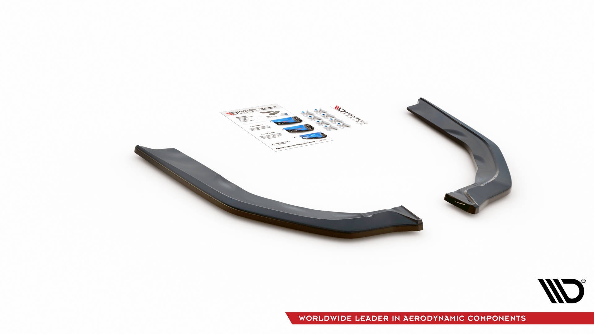 Heck Ansatz Flaps Diffusor V.2 für BMW M3 G80 schwarz matt