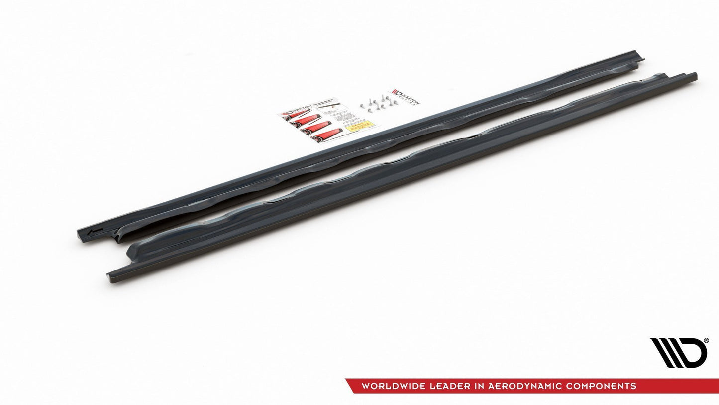 Seitenschweller Ansatz für V.1 für VW Golf 8 Carbon Look