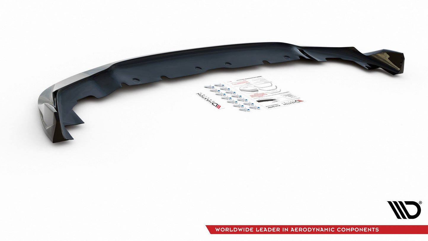 Front Ansatz V.5 für BMW 1er F40 M-Paket / M135i  schwarz Hochglanz
