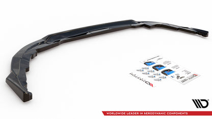 Mittlerer Diffusor Heck Ansatz für Toyota Corolla GR Sport Hatchback XII schwarz matt