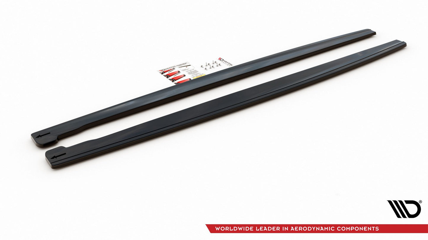 Seitenschweller Ansatz für Jaguar XJ X351 Carbon Look