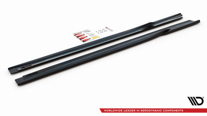 Seitenschweller Ansatz für Hyundai I40 Mk1 schwarz Hochglanz
