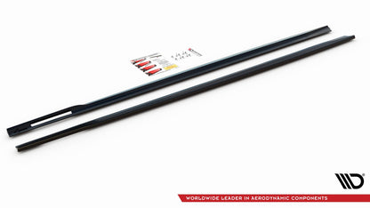 Seitenschweller Ansatz für V.1 für BMW 4er M-Paket G22 Carbon Look