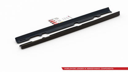 Seitenschweller Ansatz für V.2 für Ford Fiesta Mk8 ST / ST-Line schwarz Hochglanz