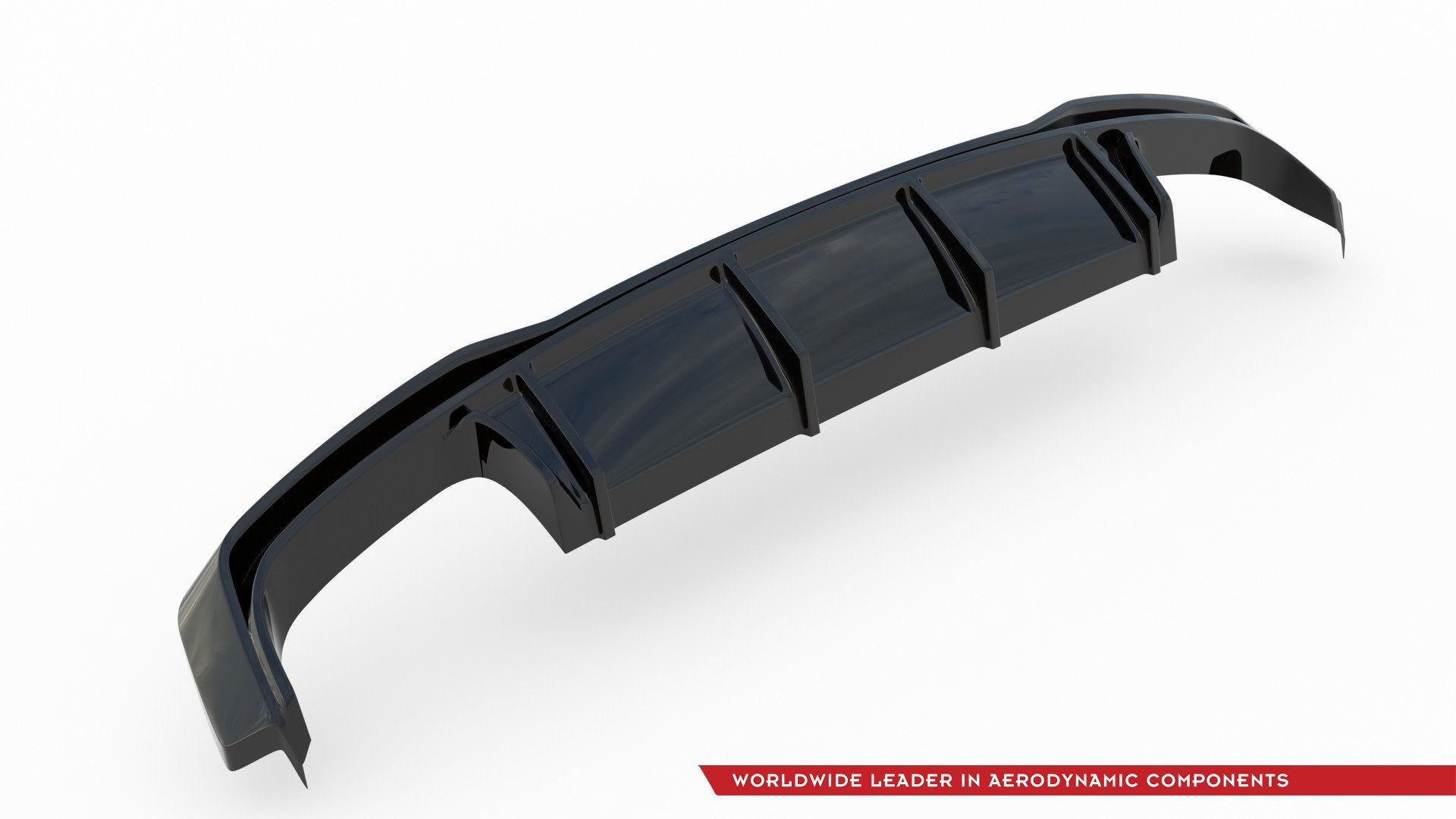 Diffusor Heck Ansatz für Audi S7 C8 schwarz matt