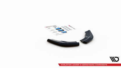 Heck Ansatz Flaps Diffusor V.2 für Mercedes-Benz A W176 schwarz Hochglanz