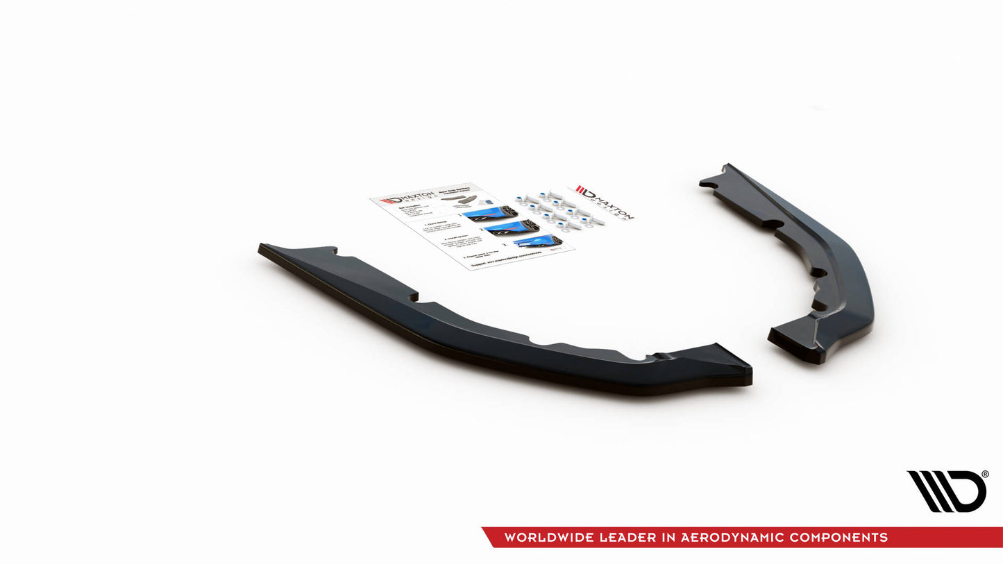 Heck Ansatz Flaps Diffusor für BMW M4 G82 schwarz matt