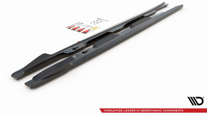 Seitenschweller Ansatz für Lexus IS F Mk2 schwarz matt
