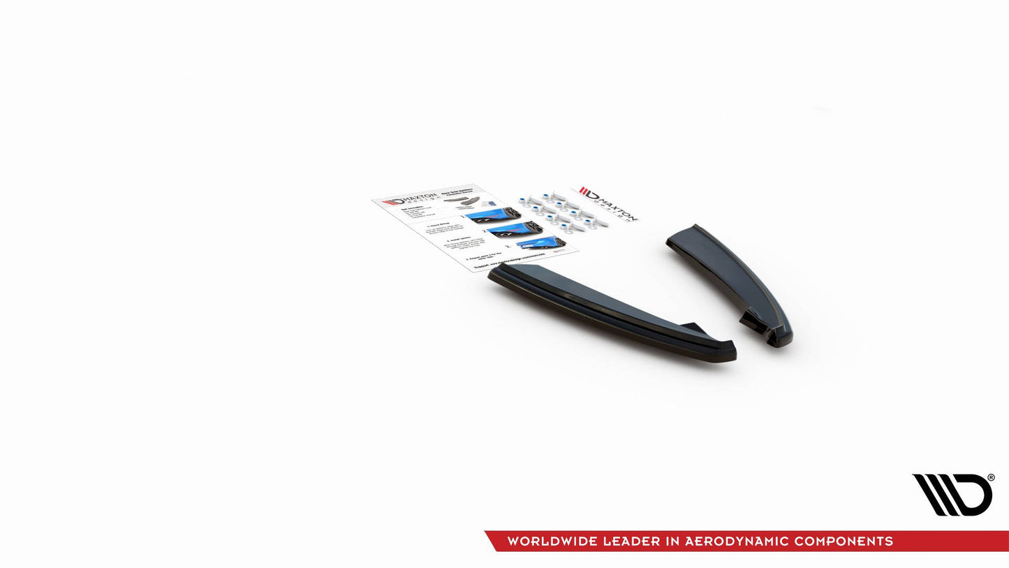 Heck Ansatz Flaps Diffusor für Lexus LC 500 schwarz Hochglanz