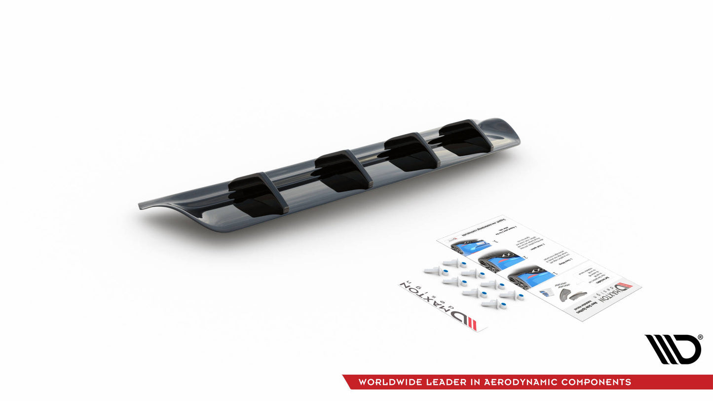 Diffusor Heck Ansatz für Maserati Ghibli Mk3 Carbon Look