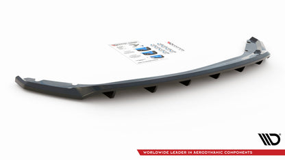 Mittlerer Diffusor Heck Ansatz DTM Look für Seat Leon Hatchback Mk3 schwarz matt