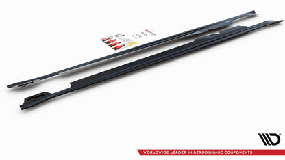 Seitenschweller Ansatz für V.2 für Porsche Panamera Turbo 970 Facelift Carbon Look