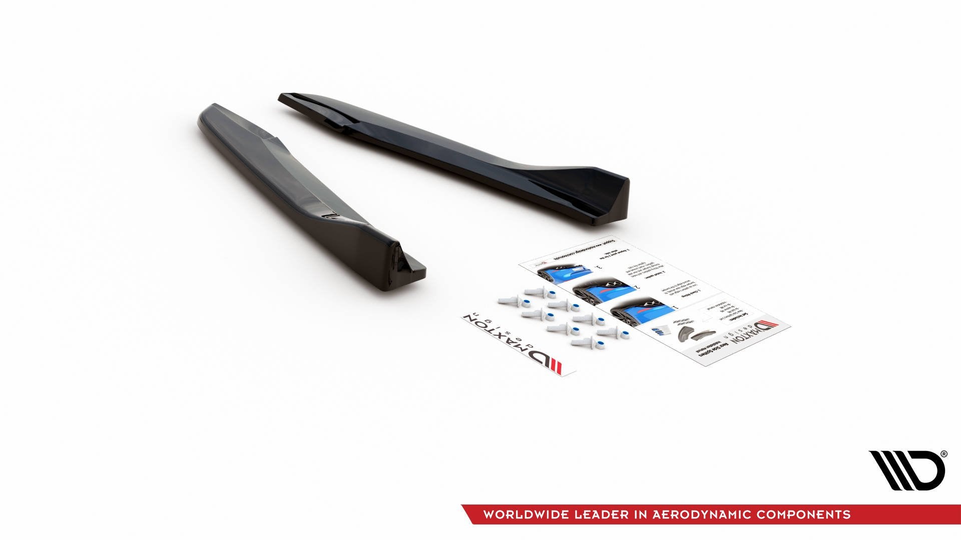 Heck Ansatz Flaps Diffusor V.3 für Seat Leon Cupra Mk3 FL Sportstourer schwarz matt