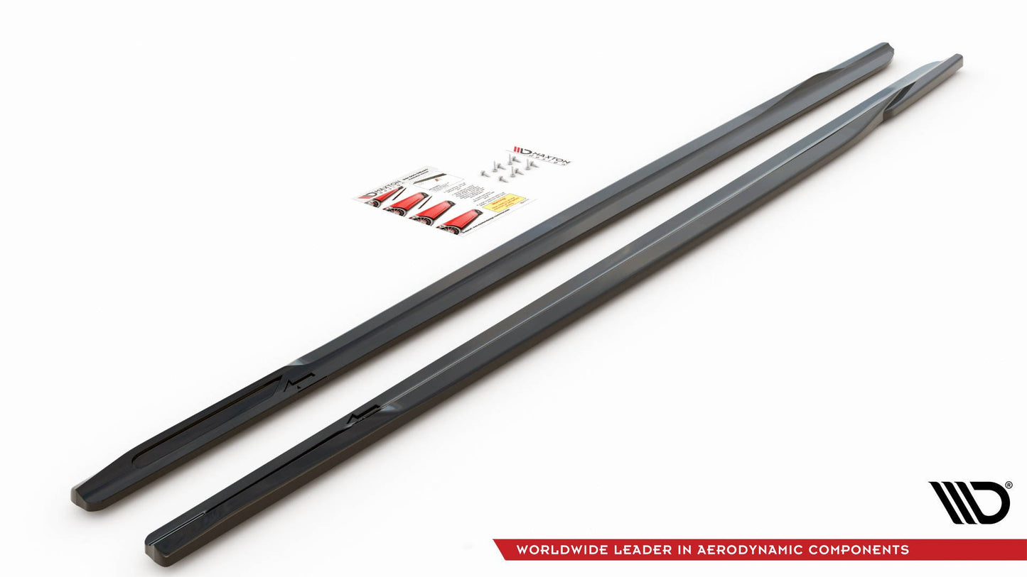 Seitenschweller Ansatz für BMW 6er GT G32 M-Paket schwarz matt