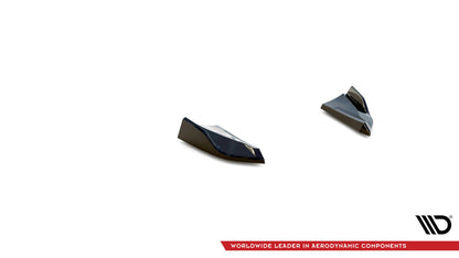Heck Ansatz Flaps Diffusor für Porsche Macan Mk1 Facelift schwarz Hochglanz