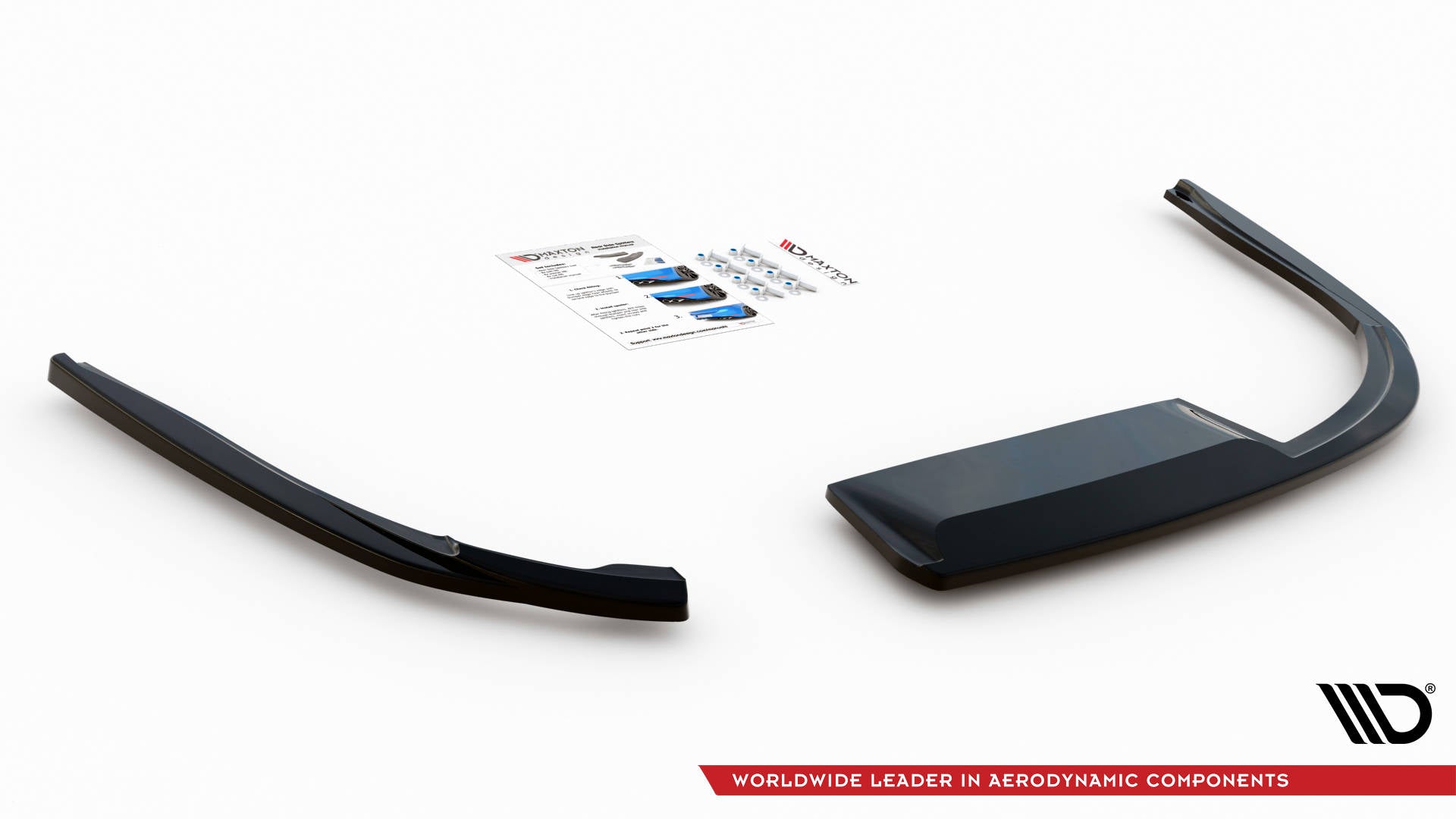Heck Ansatz Flaps Diffusor für Jaguar XF R-Sport Mk2 Carbon Look
