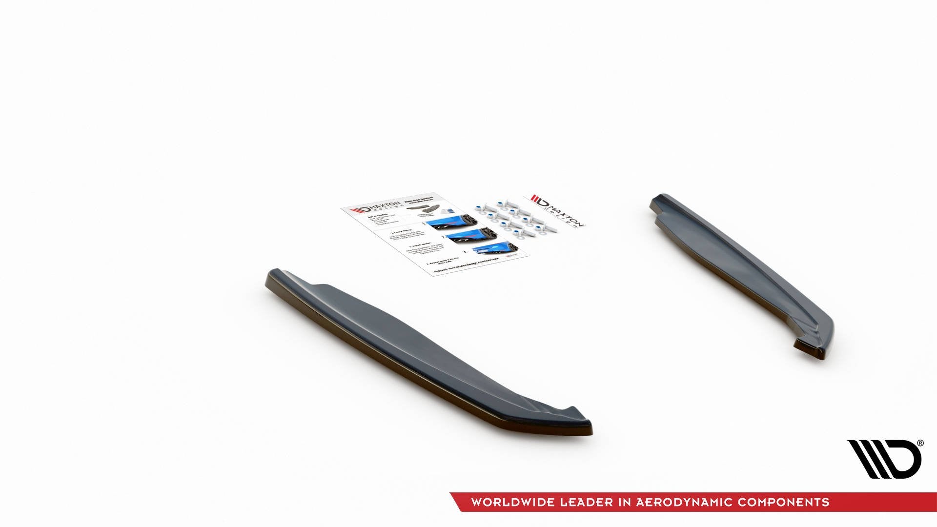 Heck Ansatz Flaps Diffusor V.2 für BMW M8 Gran Coupe F93 Carbon Look
