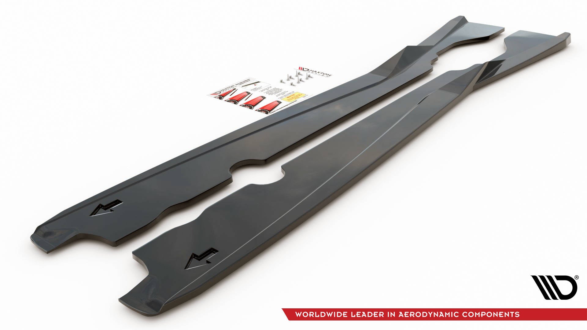 Seitenschweller Ansatz für Chevrolet Corvette C8 schwarz matt