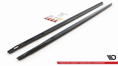 Seitenschweller Ansatz für BMW 7 M-Paket G11 Carbon Look