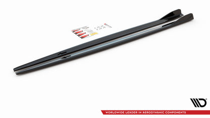 Seitenschweller Ansatz für V.2 für BMW 2 Gran Coupe M-Paket / M235i F44 Carbon Look