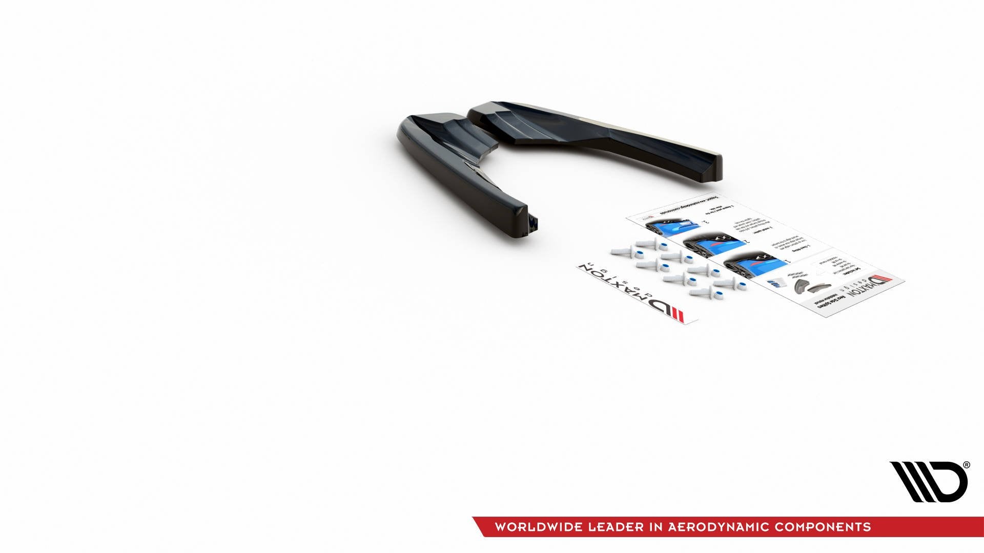 Heck Ansatz Flaps Diffusor V.2 für Audi RS3 8V Sportback Facelift Carbon Look