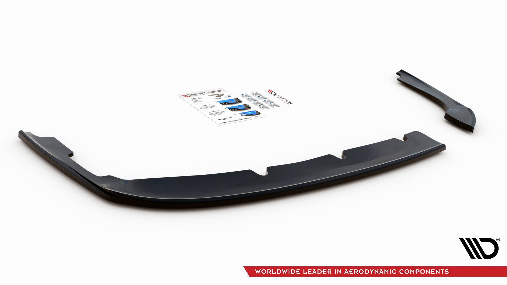 Heck Ansatz Flaps Diffusor für Kia Optima Mk4 schwarz Hochglanz