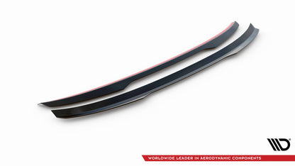 Spoiler CAP für Audi A6 Limousine C8 schwarz Hochglanz