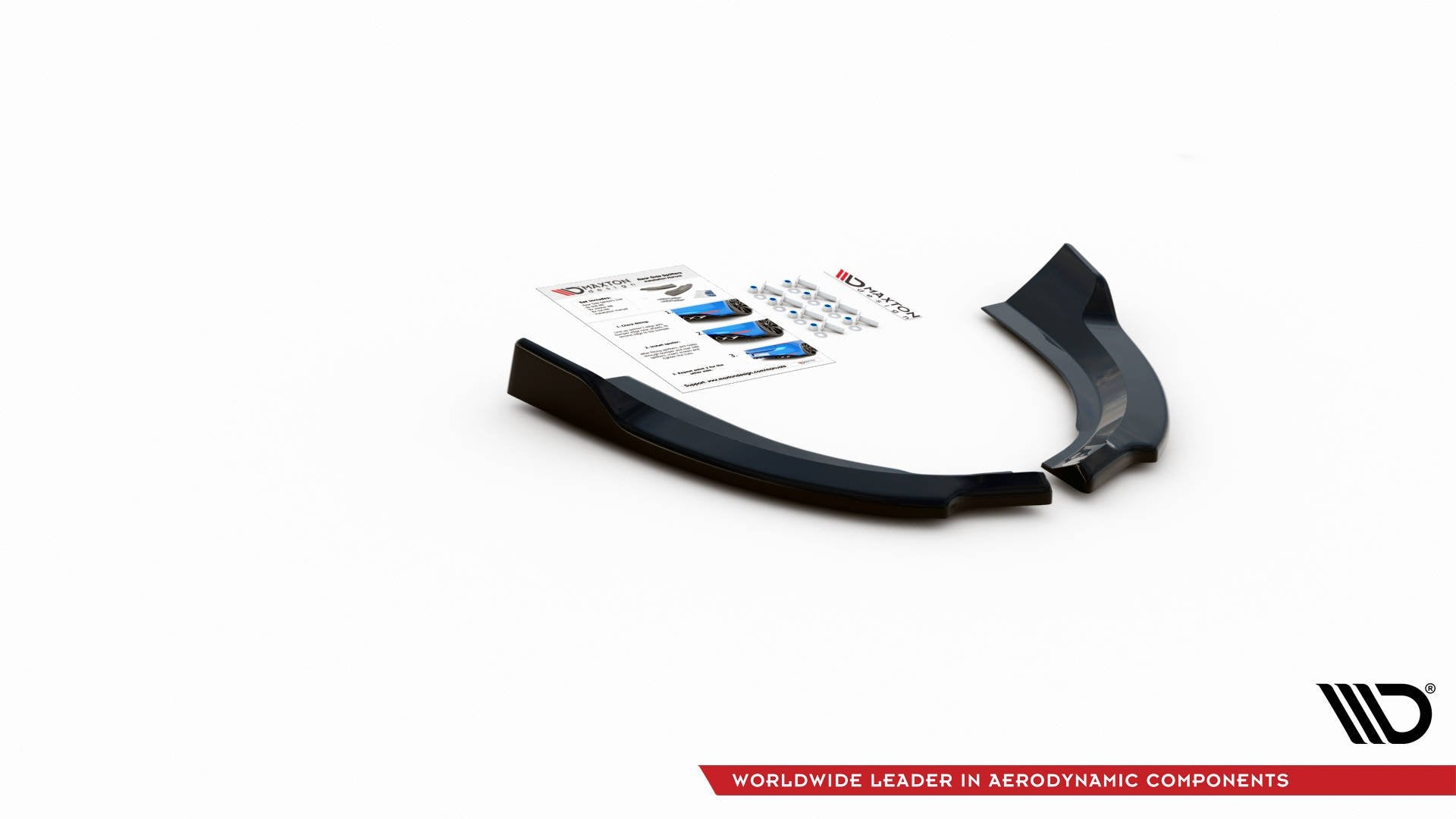Heck Ansatz Flaps Diffusor für Ford Escape Mk3 schwarz Hochglanz