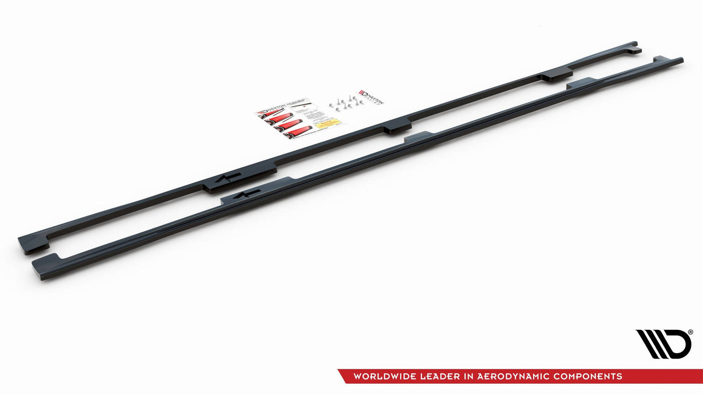 Seitenschweller Ansatz für Lexus LS Long Wheelbase Mk4 Facelift Carbon Look
