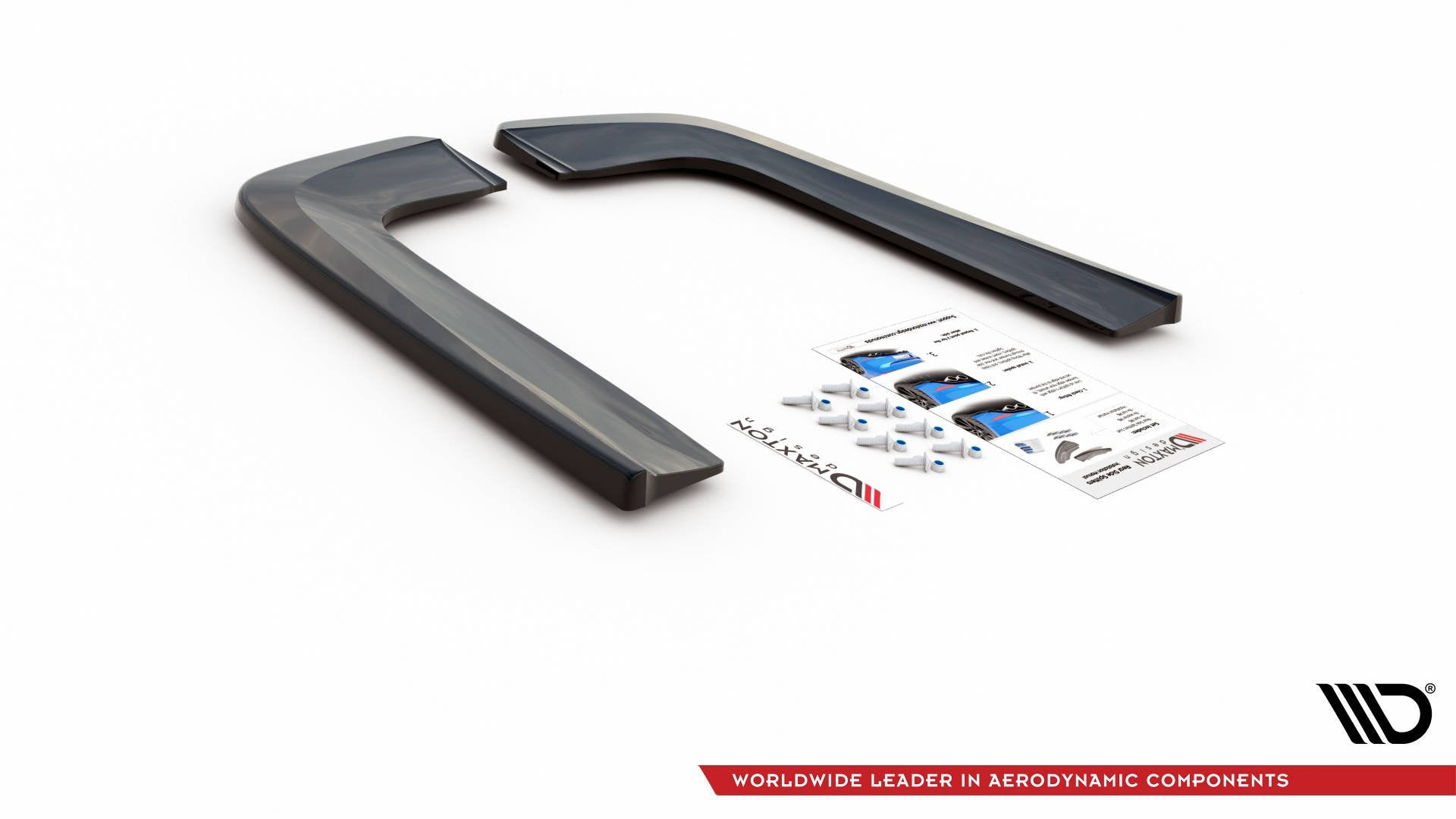 Heck Ansatz Flaps Diffusor V.1 für Mercedes-Benz V-Klasse AMG-Line W447 Facelift Carbon Look