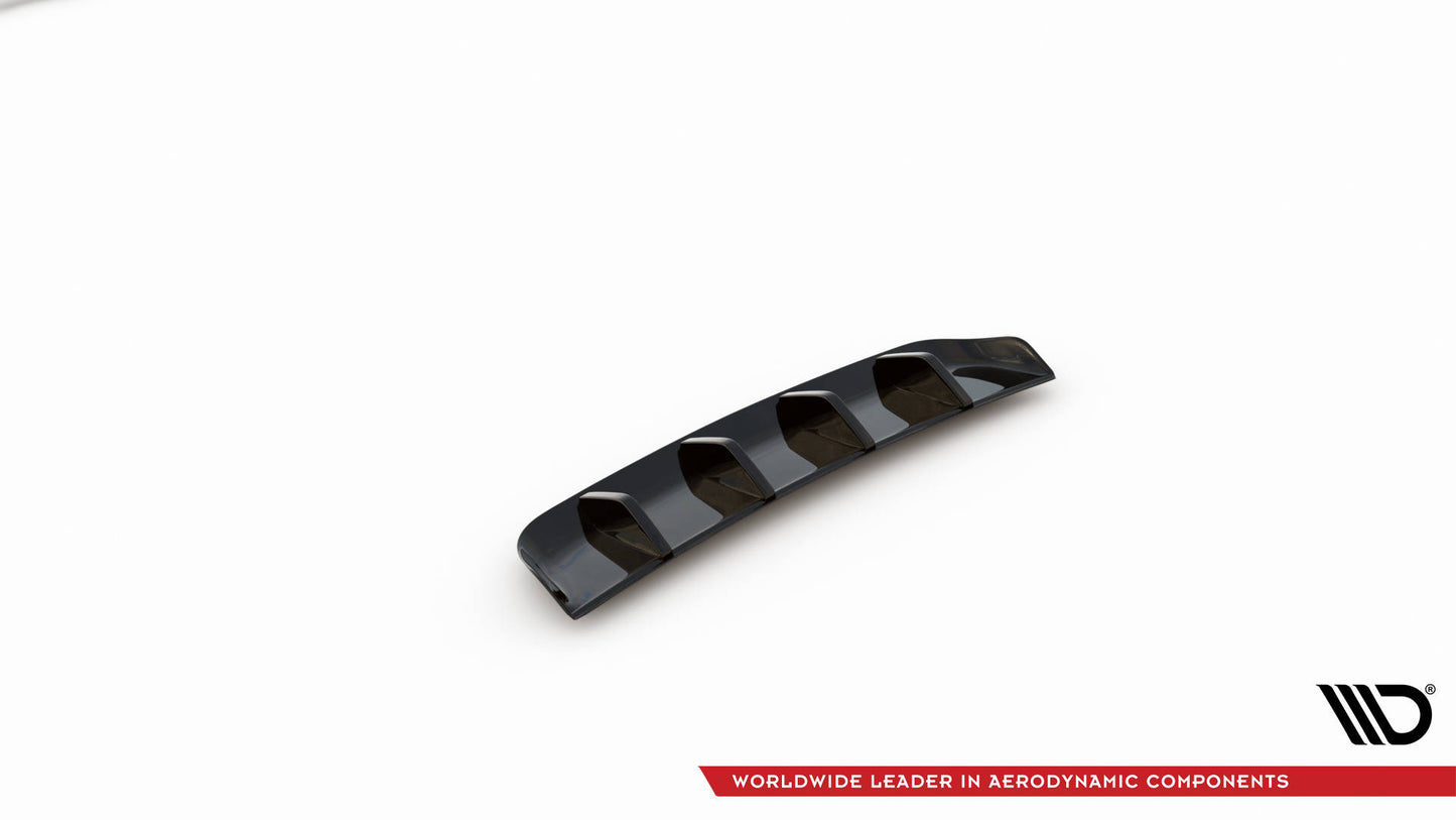 Diffusor Heck Ansatz für Volkswagen Tiguan R Mk2 Facelift Carbon Look