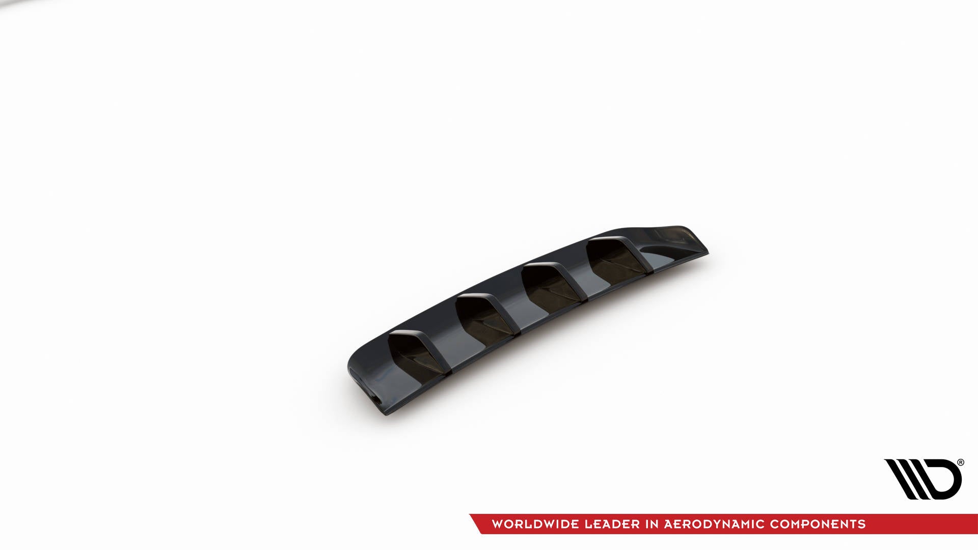 Diffusor Heck Ansatz für Volkswagen Tiguan R Mk2 Facelift Carbon Look