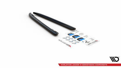 Heck Ansatz Flaps Diffusor für Jaguar XJ X351 schwarz Hochglanz