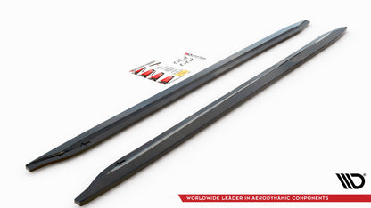 Seitenschweller Ansatz für V.1 für BMW M3 G80 schwarz matt